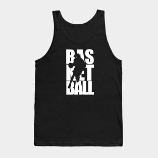 basketball player text masking white Tank Top